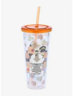 Cheapest ⭐ Avatar: The Last Airbender Chibi Group Acrylic Travel Cup 🛒