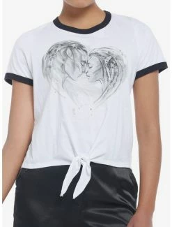 Budget 🎉 Avatar: The Way Of Water Duo Tie-Front 👧 Girls Ringer T-Shirt 🔔