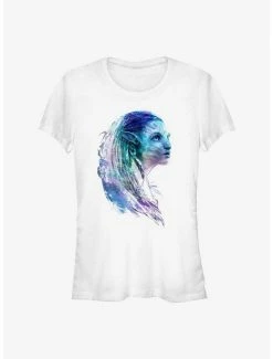 New 🌟 Avatar: The Way of Water Neytiri Portrait 👧 Girls T-Shirt 🎉